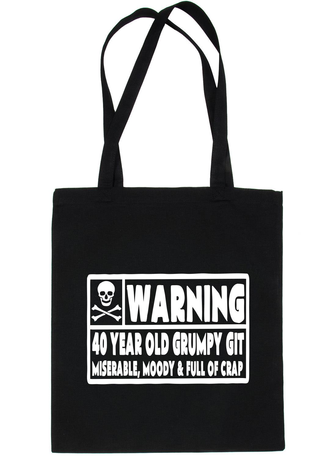 40 Year Old Git 40th Birthday Present Shopping Tote Bag Ladies Gift