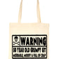 50 Year Old Git 50th Birthday Present Shopping Tote Bag Ladies Gift