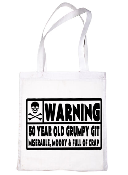 50 Year Old Git 50th Birthday Present Shopping Tote Bag Ladies Gift