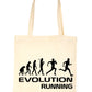 Evolution Of Runner Jogger Shopping Tote Bag Ladies Gift