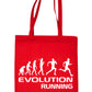 Evolution Of Runner Jogger Shopping Tote Bag Ladies Gift