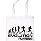 Evolution Of Runner Jogger Shopping Tote Bag Ladies Gift