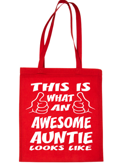 This Is What An Awesome Auntie Looks Like Shopping Tote Bag Ladies Gift