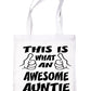 This Is What An Awesome Auntie Looks Like Shopping Tote Bag Ladies Gift