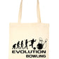 Evolution Of Ten Pin Bowling Funny Shopping Tote Bag Ladies Gift