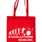 Evolution Of Ten Pin Bowling Funny Shopping Tote Bag Ladies Gift