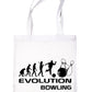 Evolution Of Ten Pin Bowling Funny Shopping Tote Bag Ladies Gift
