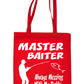 Master Baiter Angling Fishing Shopping Tote Bag For Life Ladies Gift