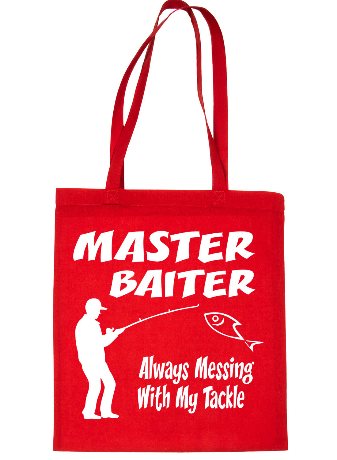 Master Baiter Angling Fishing Shopping Tote Bag For Life Ladies Gift