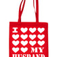 I Love My Husband Wedding Marriage Funny Shopping Tote Bag For Life Ladies Gift