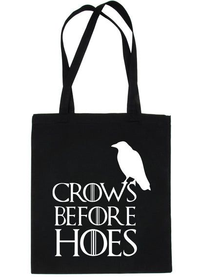 Crows Before Hoe's Funny Slogan Shopping Tote Bag For Life Ladies Gift