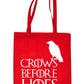 Crows Before Hoe's Funny Slogan Shopping Tote Bag For Life Ladies Gift