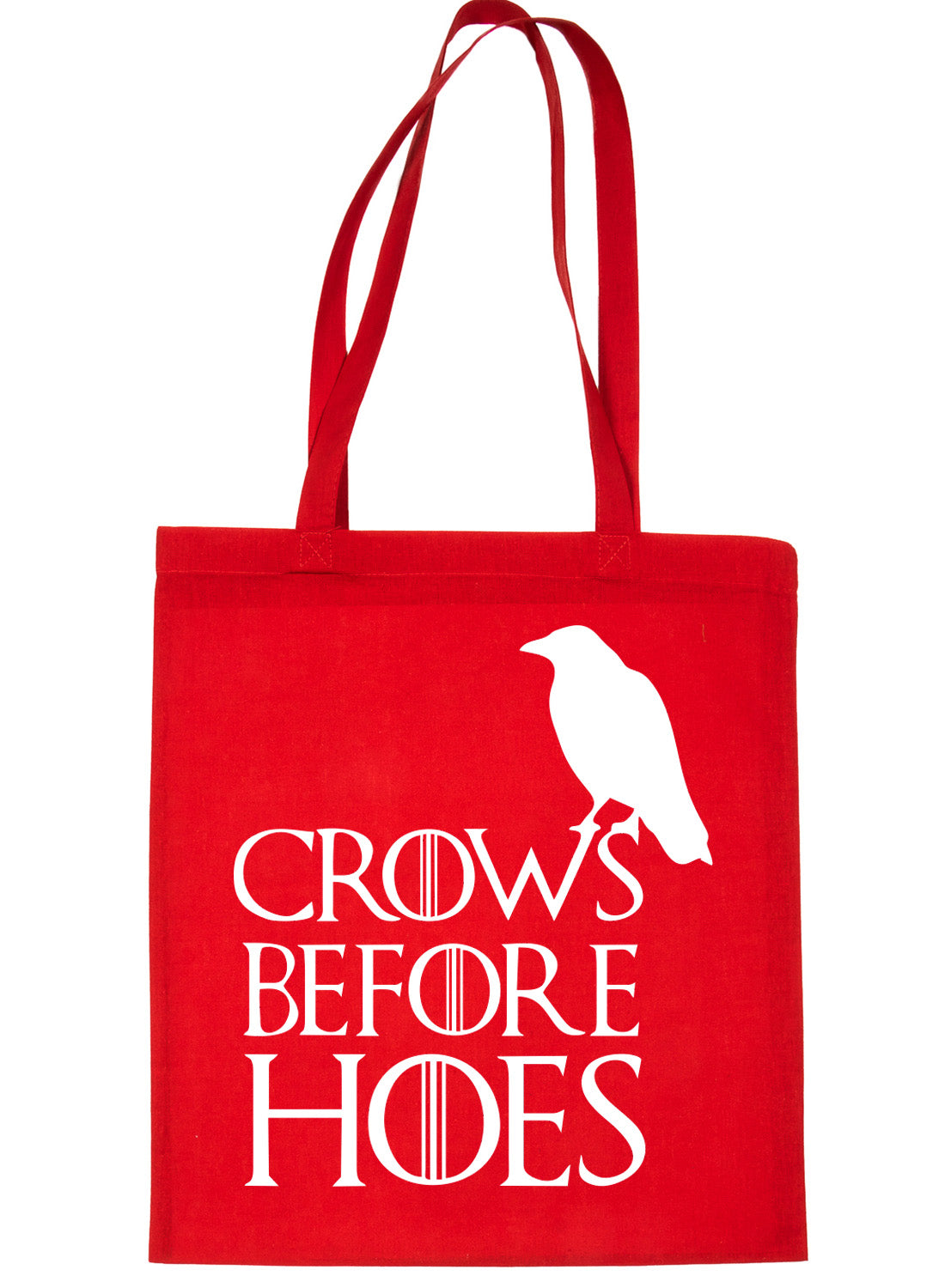 Crows Before Hoe's Funny Slogan Shopping Tote Bag For Life Ladies Gift