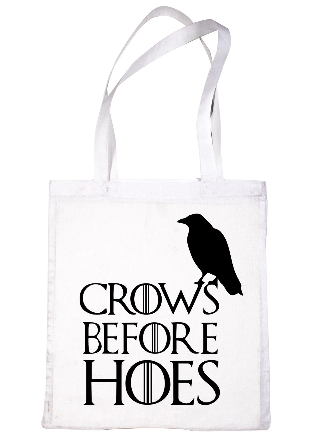Crows Before Hoe's Funny Slogan Shopping Tote Bag For Life Ladies Gift