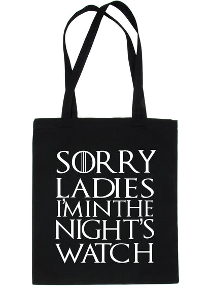 Sorry Ladies I'm The Night Watchman Shopping Tote Bag For Life