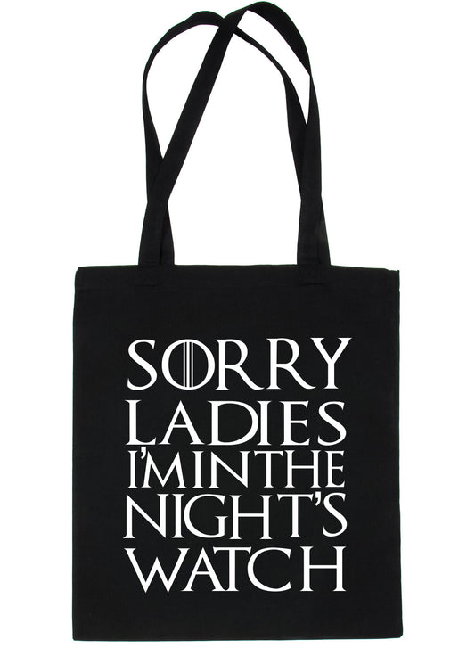 Sorry Ladies I'm The Night Watchman Shopping Tote Bag For Life