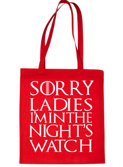 Sorry Ladies I'm The Night Watchman Shopping Tote Bag For Life