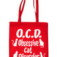 Obsessive Cat Disorder Shopping Tote Bag For Life