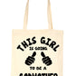 This Girl Is Going To Be a Godmother Christening Shopping Tote Bag For Life