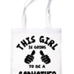 This Girl Is Going To Be a Godmother Christening Shopping Tote Bag For Life