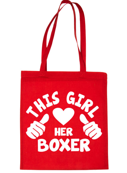 This Girl Loves Her Boxer Dog Lover Shopping Tote Bag For Life