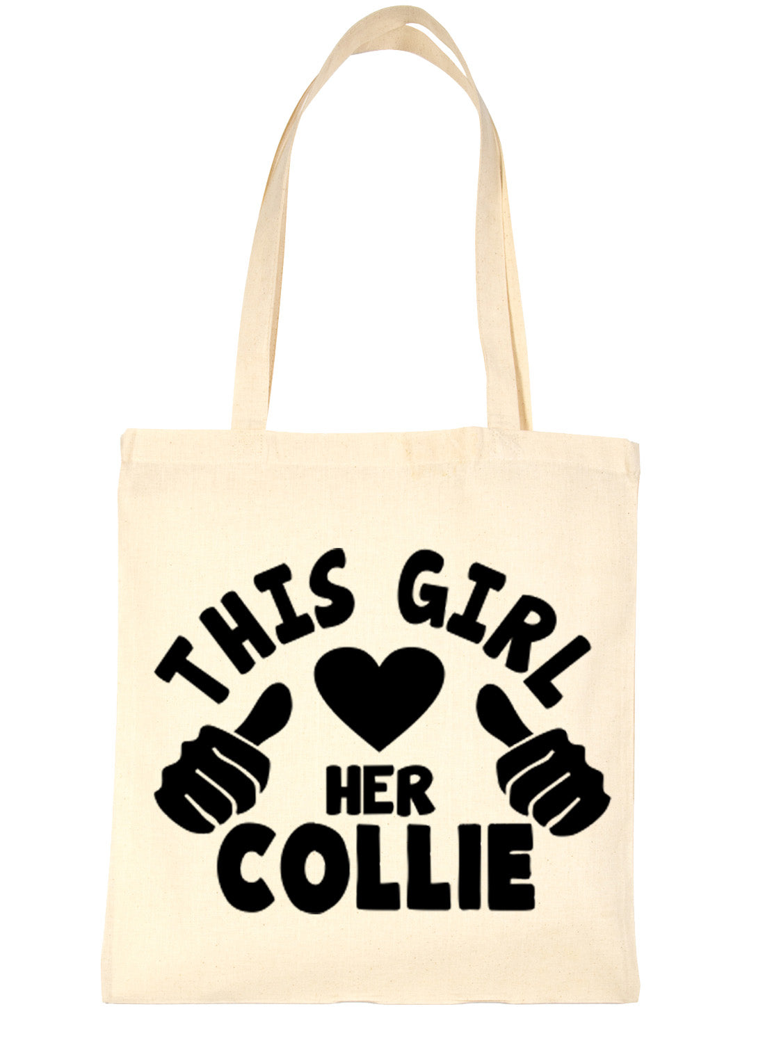 This Girl Loves Her Border Collie Dog Lover Shopping Tote Bag For Life