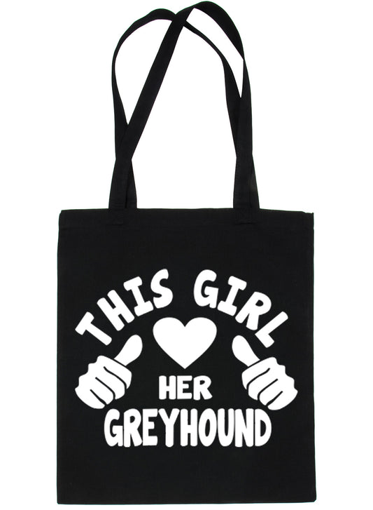 This Girl Loves Her Greyhound Dog Lover Shopping Tote Bag For Life