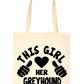 This Girl Loves Her Greyhound Dog Lover Shopping Tote Bag For Life