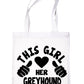 This Girl Loves Her Greyhound Dog Lover Shopping Tote Bag For Life