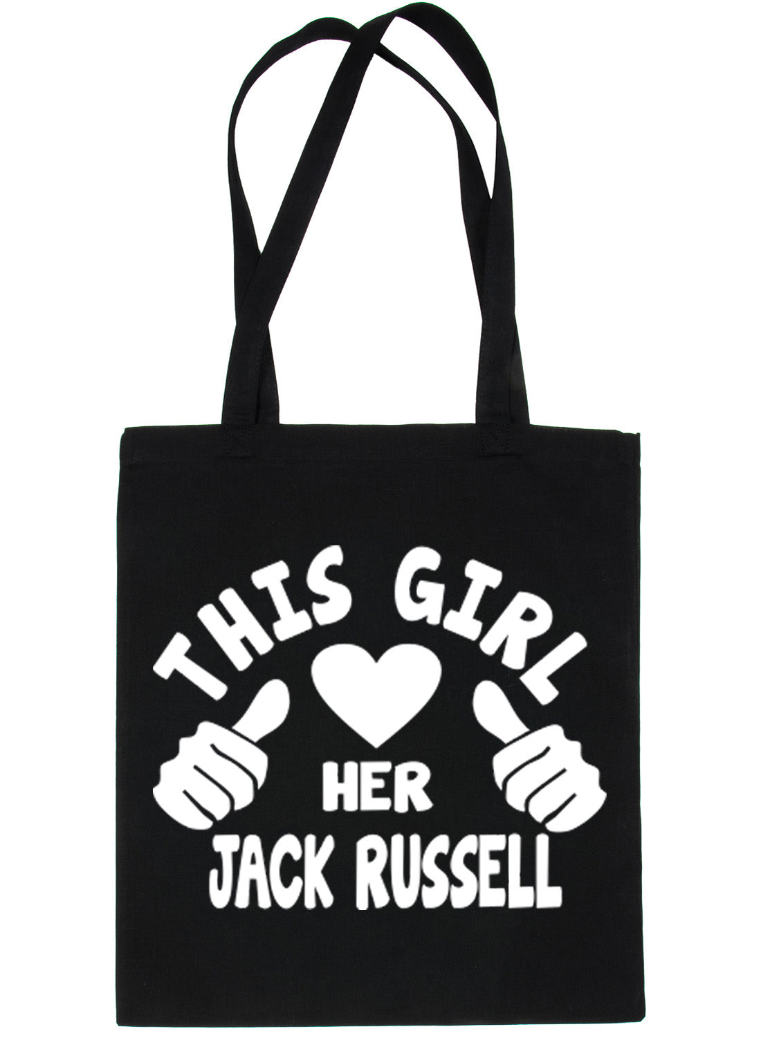 This Girl Loves Her Jack Russell Dog Lover Shopping Tote Bag For Life
