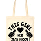 This Girl Loves Her Jack Russell Dog Lover Shopping Tote Bag For Life