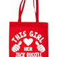 This Girl Loves Her Jack Russell Dog Lover Shopping Tote Bag For Life