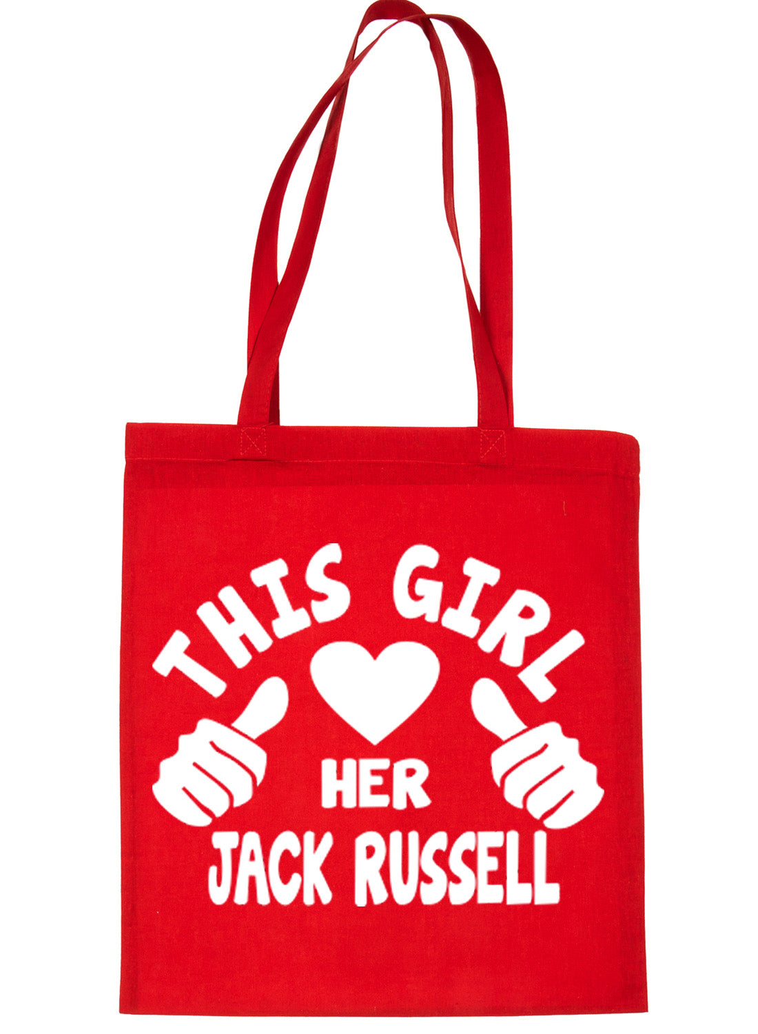 This Girl Loves Her Jack Russell Dog Lover Shopping Tote Bag For Life