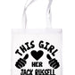 This Girl Loves Her Jack Russell Dog Lover Shopping Tote Bag For Life