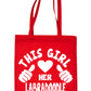 This Girl Loves Her Labradoodle Dog Lover Shopping Tote Bag For Life