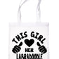 This Girl Loves Her Labradoodle Dog Lover Shopping Tote Bag For Life