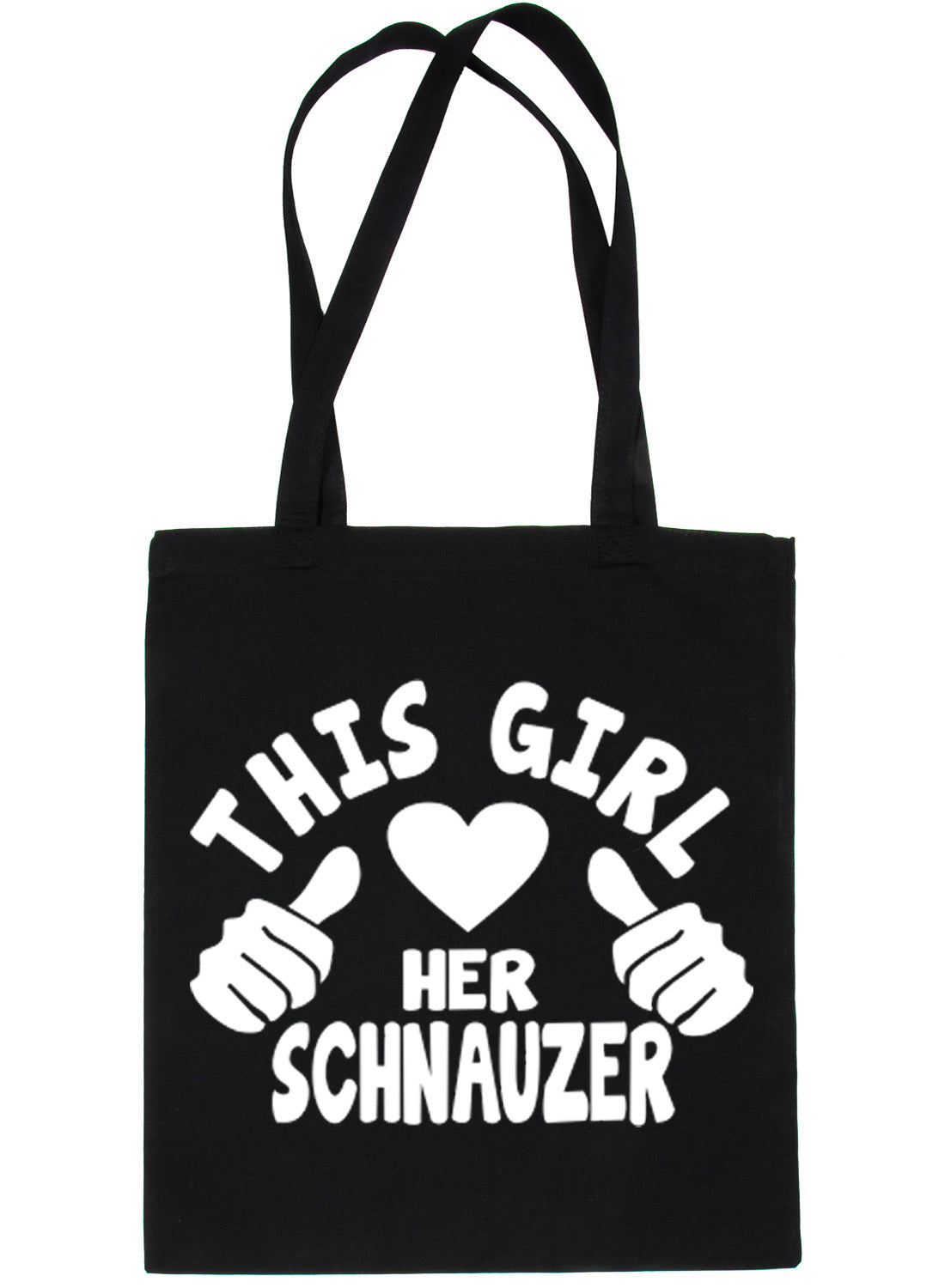This Girl Loves Her Schnauzer Dog Lover Shopping Tote Bag For Life