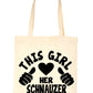 This Girl Loves Her Schnauzer Dog Lover Shopping Tote Bag For Life