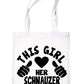 This Girl Loves Her Schnauzer Dog Lover Shopping Tote Bag For Life