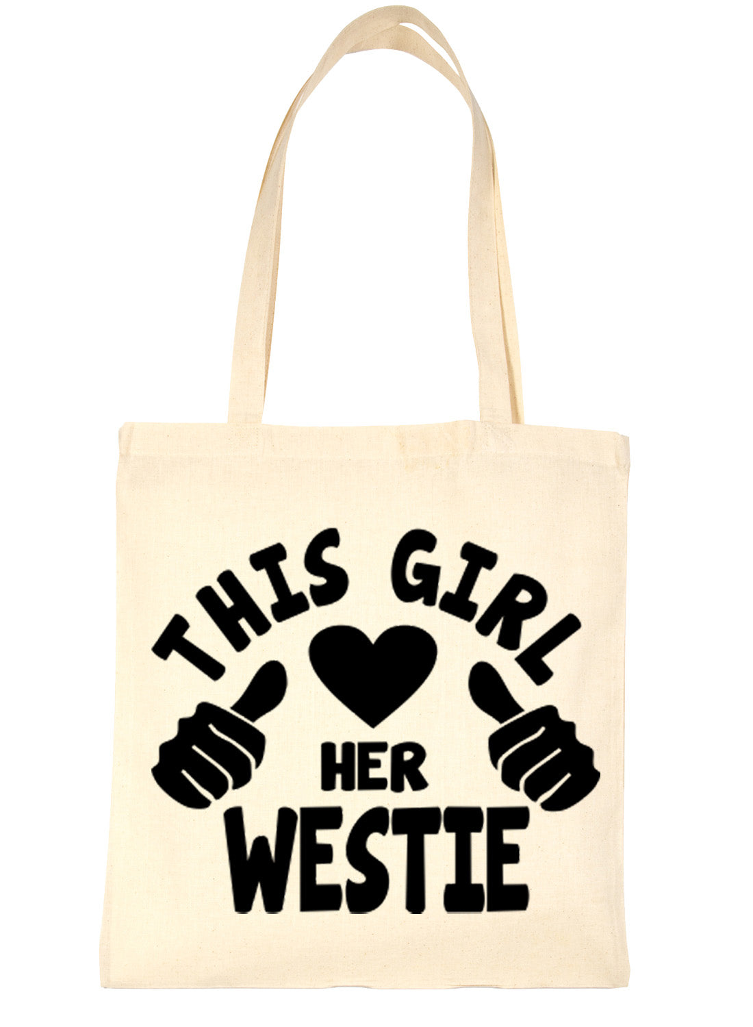 This Girl Loves Her Westie Dog Lover Shopping Tote Bag For Life