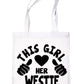 This Girl Loves Her Westie Dog Lover Shopping Tote Bag For Life
