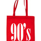 The 90's Nineties Music Lover Shopping Tote Bag
