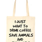 Just Want To Drink Coffee Shopping Tote Bag For Life