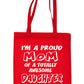 Proud Mom Of Awesome Daughter Shopping Tote Bag For Life