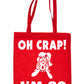 Oh Crap I'm 80 80th Birthday Funny Shopping Tote Bag For Life