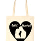 Just Married Hen Party Wedding Shopping Tote Bag For Life