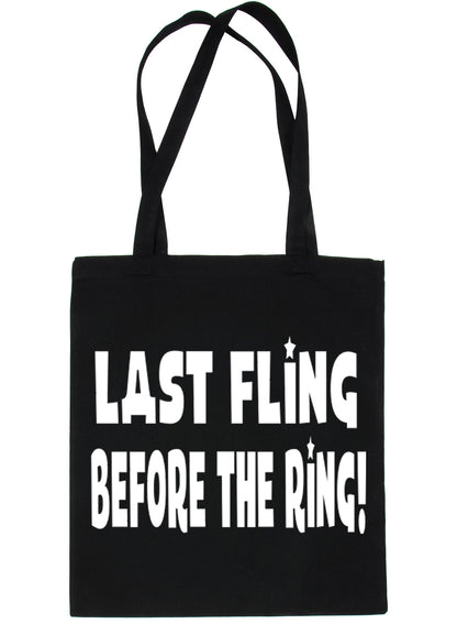 Last Fling Before The Ring Wedding Hen Party Shopping Tote Bag For Life
