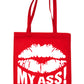 Kiss My Ass Funny Shopping Tote Bag For Life