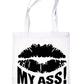 Kiss My Ass Funny Shopping Tote Bag For Life