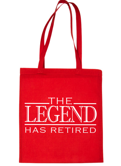 The Legend Has Retired Retirement Gift Funny Shopping Tote Bag For Life